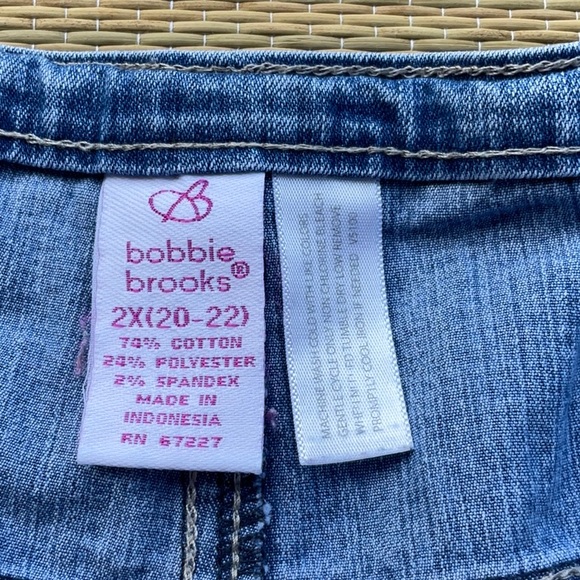 Bobbie Brooks Women Casual Blue Denim Shorts Size 2X - Picture 9 of 12